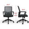 image:imageSTAPLES Cartwright Ergonomic Office Desk Chair Adjustable with Breathable Mesh amp Lumbar Support Perfect for Home amp Office Black
