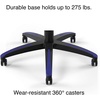 image:imageSTAPLES Emerge Vartan Gaming Chair Ergonomic Adjustable Height Swivel BlueBlue