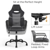 image:imageSTAPLES Emerge Vector Luxura Faux Leather Gaming Chair Black amp Gray