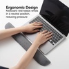 image:imageSTAPLES Ergonomic Gel Keyboard Wrist Rest 1866 x 28 x 091 NonSlip Base Soft Wrist Support Cushion for Easy Typing FullSize Keyboards OfficeComputerGaming BlackGray