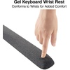 image:imageSTAPLES Ergonomic Gel Keyboard Wrist Rest 1866 x 28 x 091 NonSlip Base Soft Wrist Support Cushion for Easy Typing FullSize Keyboards OfficeComputerGaming BlackBlack