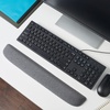 image:imageSTAPLES Ergonomic Gel Keyboard Wrist Rest 1866 x 28 x 091 NonSlip Base Soft Wrist Support Cushion for Easy Typing FullSize Keyboards OfficeComputerGaming BlackGray