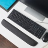 image:imageSTAPLES Ergonomic Gel Keyboard Wrist Rest 1866 x 28 x 091 NonSlip Base Soft Wrist Support Cushion for Easy Typing FullSize Keyboards OfficeComputerGaming BlackBlack