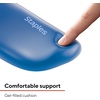 image:imageSTAPLES Gel Keyboard Wrist Rest Ergonomic NonSlip Wrist Support Cushion for Comfortable Typing Durable GelFilled Design Black CrystalBlue