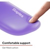 image:imageSTAPLES Gel Keyboard Wrist Rest Ergonomic NonSlip Wrist Support Cushion for Comfortable Typing Durable GelFilled Design Black CrystalPurple