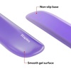 image:imageSTAPLES Gel Keyboard Wrist Rest Ergonomic NonSlip Wrist Support Cushion for Comfortable Typing Durable GelFilled Design Black CrystalPurple