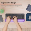 image:imageSTAPLES Gel Keyboard Wrist Rest Ergonomic NonSlip Wrist Support Cushion for Comfortable Typing Durable GelFilled Design Black CrystalPurple