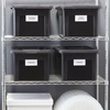image:imageSTAPLES Hanging File Folder Box Storage Bin Organizer Snap Lid Letter amp Legal Size Documents Frost GrayBlack