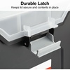 image:imageSTAPLES Hanging File Folder Box Storage Bin Organizer Snap Lid Letter amp Legal Size Documents Frost GrayBlack
