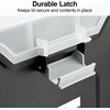 image:imageSTAPLES Hanging File Folder Box Storage Bin Organizer Snap Lid Letter amp Legal Size Documents Frost GrayBlack