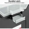 image:imageSTAPLES Hanging File Folder Box Storage Bin Organizer Snap Lid Letter amp Legal Size Documents Frost GrayBlack
