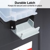 image:imageSTAPLES Hanging File Folder Box Storage Bin Organizer Snap Lid Letter amp Legal Size Documents Frost GrayBlack