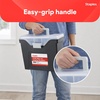 image:imageSTAPLES Hanging File Folder Box Storage Bin Organizer Snap Lid Letter amp Legal Size Documents Frost GrayBlack
