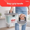 image:imageSTAPLES Hanging File Folder Box Storage Bin Organizer Snap Lid Letter amp Legal Size Documents Frost GrayClear