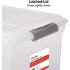 image:imageSTAPLES Hanging File Folder Box Storage Bin Organizer Snap Lid Letter amp Legal Size Documents Frost GrayClear