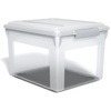 image:imageSTAPLES Hanging File Folder Box Storage Bin Organizer Snap Lid Letter amp Legal Size Documents Frost GrayClear