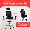 image:imageSTAPLES Hyken Ergonomic Task Chair Mesh Ergonomic Lumbar Support Swivel BlackBlack