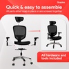image:imageSTAPLES Hyken Ergonomic Task Chair Mesh Ergonomic Lumbar Support Swivel BlackBlack