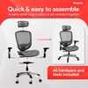image:imageSTAPLES Hyken Ergonomic Task Chair Mesh Ergonomic Lumbar Support Swivel BlackGrey