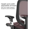 image:imageSTAPLES Hyken Ergonomic Task Chair Mesh Ergonomic Lumbar Support Swivel BlackMaroon