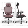 image:imageSTAPLES Hyken Ergonomic Task Chair Mesh Ergonomic Lumbar Support Swivel BlackMaroon