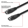 image:imageSTAPLES TECH Cat6 Ethernet Cable  50 ft RJ45 MaletoMale Network Patch Cable Black 10Pack