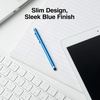 image:imageSTAPLES Universal Slim Stylus Pen HighPrecision Capacitive Tip for Touch Screens on iPad iPhone Android Tablets amp Smartphones Lightweight Design SilverBlue
