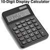 image:imageStaples 10Digit Desktop Calculator ExtraLarge LCD Display Dual Solar amp Battery Power Big Buttons for Easy Use Basic Office amp Home Calculator Black 2Pack ST240CCVS
