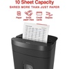 image:imageStaples 10Sheet MicroCut Paper Shredder AntiJam for Office amp Home Use 5 Gallon PullOut Bin Black10 Sheet