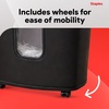 image:imageStaples 10Sheet MicroCut Paper Shredder AntiJam for Office amp Home Use 5 Gallon PullOut Bin Black12 Sheet Tall