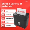 image:imageStaples 10Sheet MicroCut Paper Shredder AntiJam for Office amp Home Use 5 Gallon PullOut Bin Black12 Sheet Wide