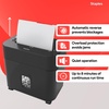 image:imageStaples 10Sheet MicroCut Paper Shredder AntiJam for Office amp Home Use 5 Gallon PullOut Bin Black12 Sheet Wide