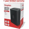 image:imageStaples 10Sheet MicroCut Paper Shredder AntiJam for Office amp Home Use 5 Gallon PullOut Bin Black150 Sheet
