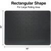 image:imageStaples 36Inch X 48Inch Wood Veneer Style Chair Mat for Hard Floors CherryBlack