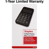 image:imageStaples 8Digit Pocket Calculator Solar amp Battery Dual Power Large LCD Display Compact Basic Handheld Calculator for Home School amp Office Black 3Pack ST130CCVS
