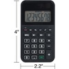 image:imageStaples 8Digit Pocket Calculator Solar amp Battery Dual Power Large LCD Display Compact Basic Handheld Calculator for Home School amp Office Black 3Pack ST130CCVS