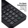 image:imageStaples 8Digit Pocket Calculator Solar amp Battery Dual Power Large LCD Display Compact Basic Handheld Calculator for Home School amp Office Black 3Pack ST130CCVS