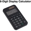 image:imageStaples 8Digit Pocket Calculator Solar amp Battery Dual Power Large LCD Display Compact Basic Handheld Calculator for Home School amp Office Black 3Pack ST130CCVS