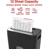 image:imageStaples 8Sheet CrossCut Paper Shredder AntiJam Shreds PaperCredit CardsStaples for Office amp Home Use with 36 Gallon Bin Black12 Sheet