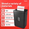 image:imageStaples 8Sheet CrossCut Paper Shredder AntiJam Shreds PaperCredit CardsStaples for Office amp Home Use with 36 Gallon Bin Black24 Sheet