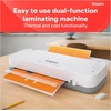 image:imageStaples 9inch Thermal amp Cold Laminator Versatile Laminating Machine for Home School amp Office WhiteGray