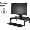image:imageStaples Adjustable Steel Monitor Stand  Ergonomic Desktop Riser for Monitors Laptops amp Office Accessories
