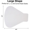 image:imageStaples Carpet Chair Mat MediumPile Clear 20237CC54 x 60