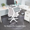 image:imageStaples Carpet Chair Mat MediumPile Clear 20237CC66 x 60