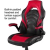 image:imageStaples Emerge Vortex Gaming Chair Ergonomic Adjustable Height Swivel Black 2Pack