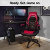 image:imageStaples Emerge Vortex Gaming Chair Ergonomic Adjustable Height Swivel Black 2Pack