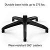 image:imageStaples Emerge Vortex Gaming Chair Ergonomic Adjustable Height Swivel Black 2Pack