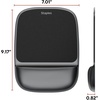 image:imageStaples Gel Mouse Pad and Wrist Rest Combo Ergonomic NonSlip Base Soft Gel Support for Comfortable Typing amp Precise Mouse Control Blue CrystalBlack