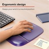 image:imageStaples Gel Mouse Pad and Wrist Rest Combo Ergonomic NonSlip Base Soft Gel Support for Comfortable Typing amp Precise Mouse Control Blue CrystalPurple