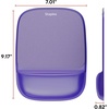 image:imageStaples Gel Mouse Pad and Wrist Rest Combo Ergonomic NonSlip Base Soft Gel Support for Comfortable Typing amp Precise Mouse Control Blue CrystalPurple